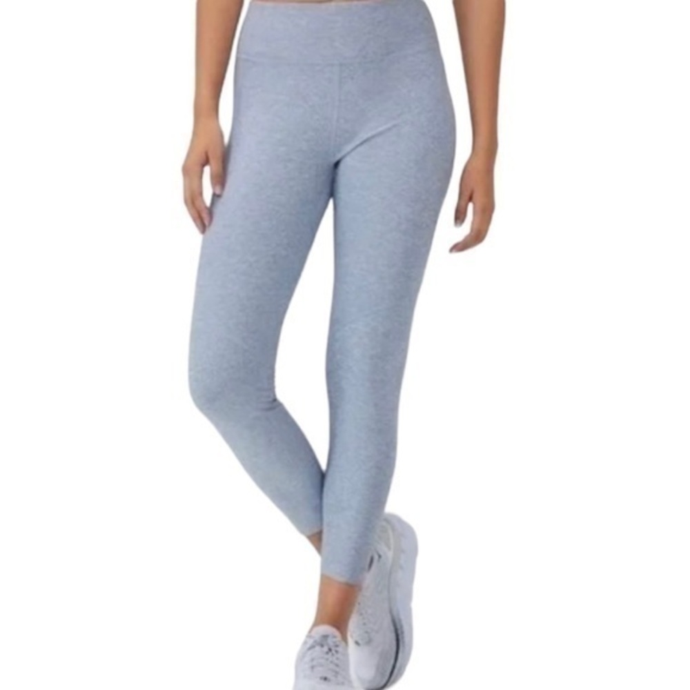 Outdoor Voices Warm Up Heather Blue Athletic 7/8 Leggings - Picture 2 of 10